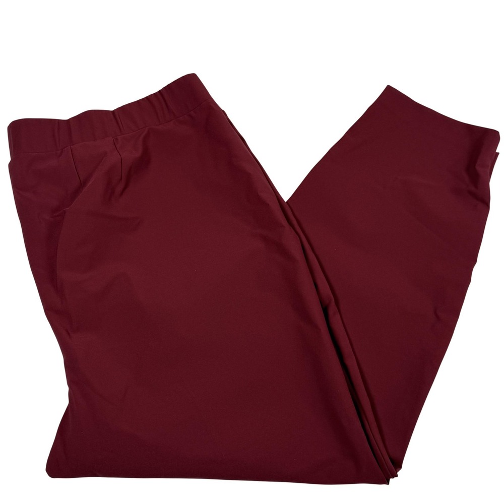Lane‎ Bryant Pants 24 Plus Ankle Tapered Stretch Pull On Zip Pockets Office Work